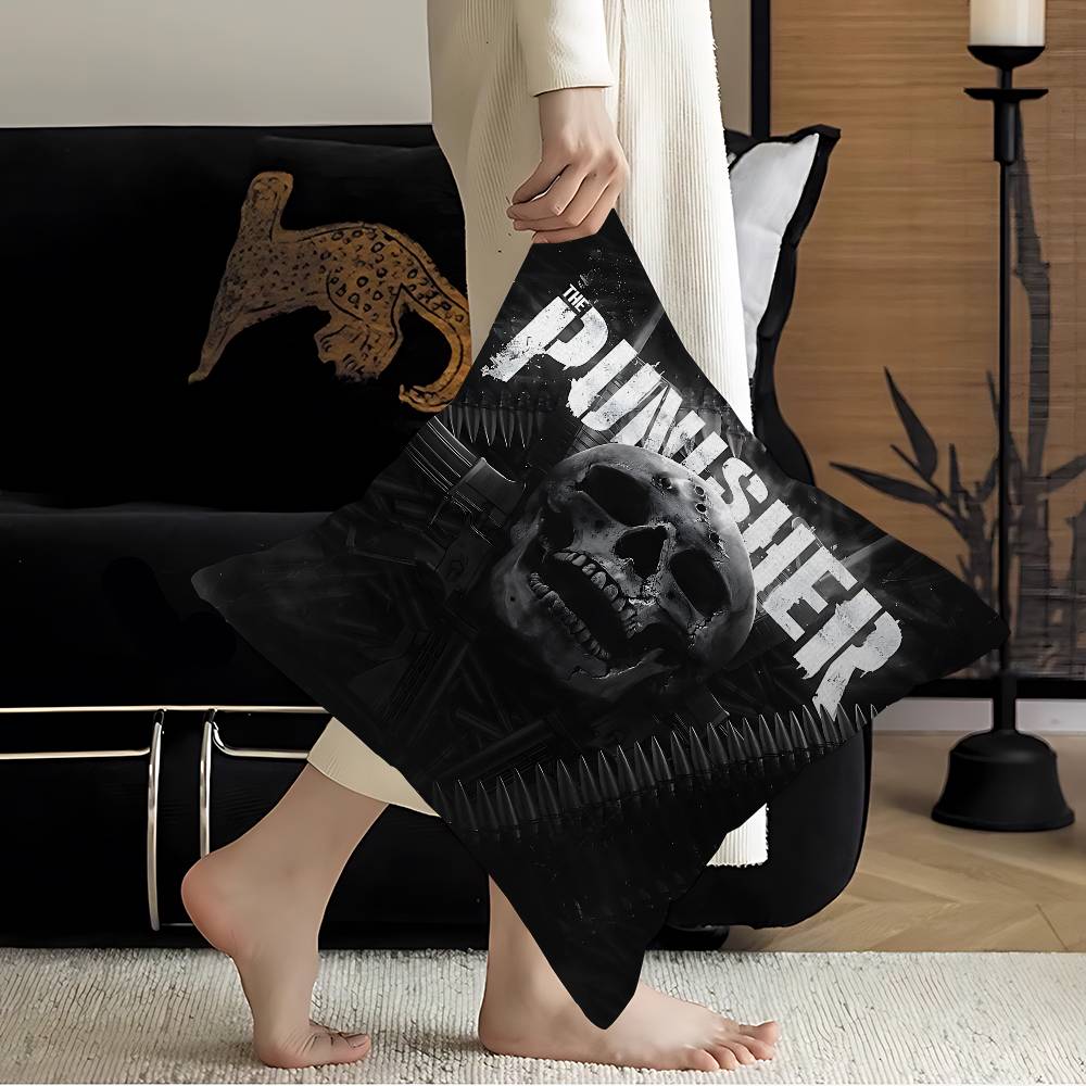 Game TThe Punisher Cushion Cover Polyester Sofa Cushions Decorative Throw Pillows Home Decoration Pillowcover