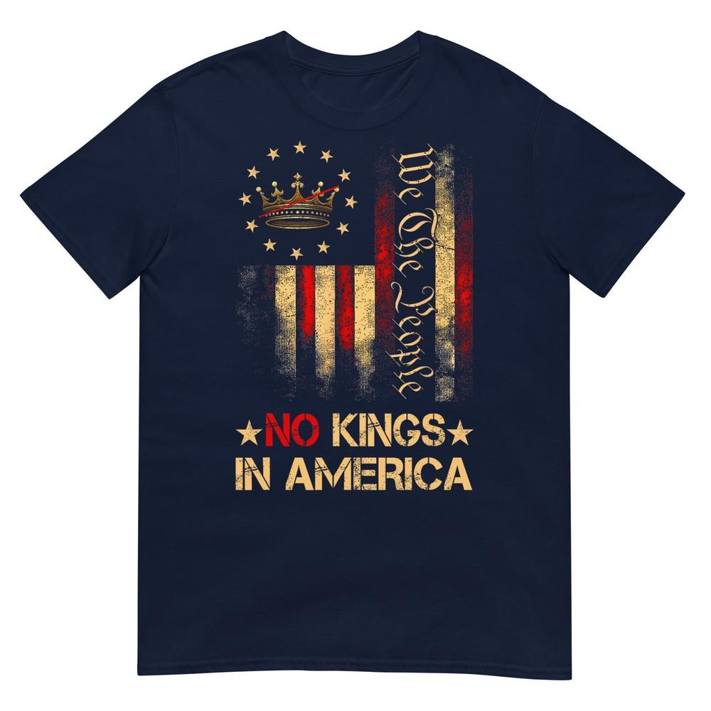 Patriotic Prodemocracy Protest June 14 No Kings In America Tshirt S