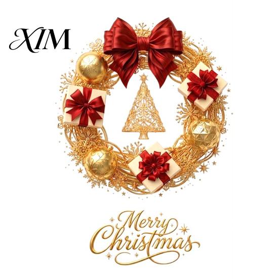 Removable Holiday Decals Christmas Wreath Static Window Sticker, Decorative for Glass Doors And Windows, Xmas Decorations PVC Wall Cling Home