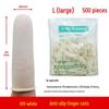 Orange Thickened Latex Finger Protectors - Disposable, Anti-Slip, Anti-Static, 500g for Beauty & Money Counting.