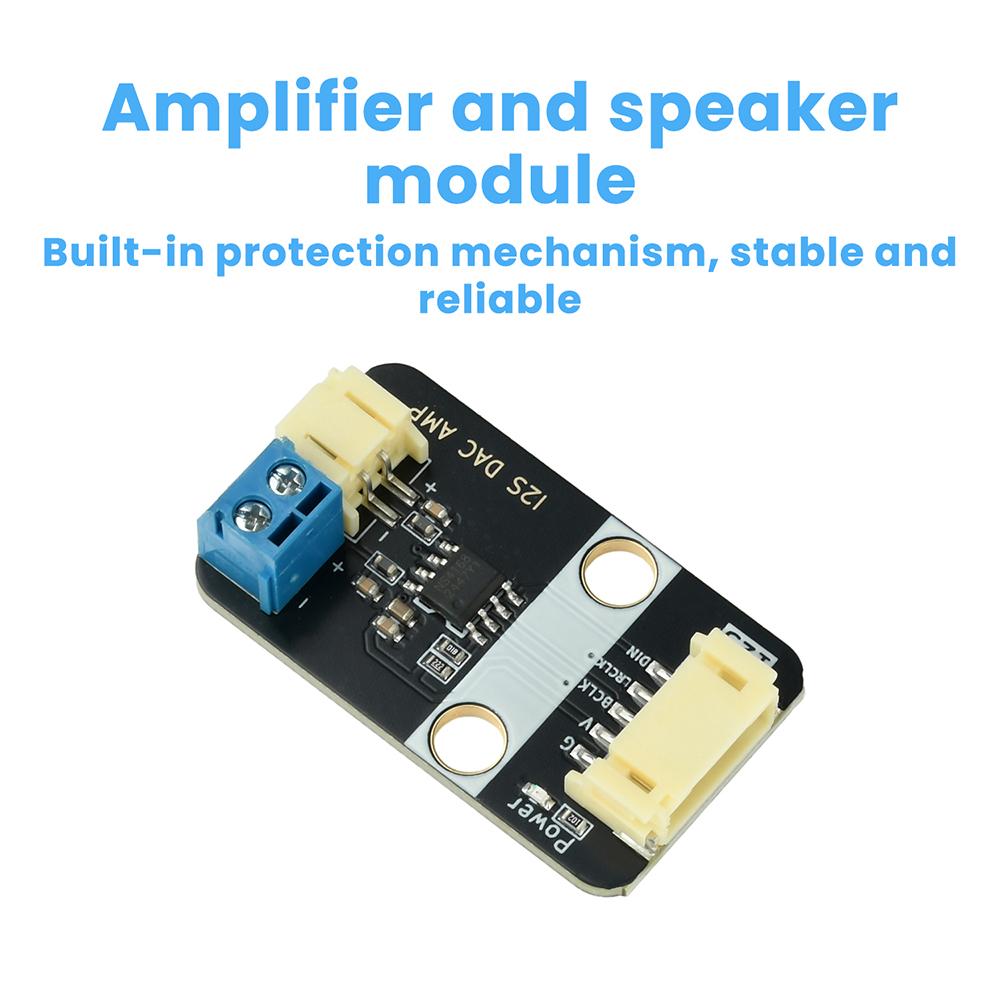 I2S Audio Amplifier Module MAX98375 Amplifier Speaker Module Small Speaker Supports Artificial Intelligence AI Chat Dialogue