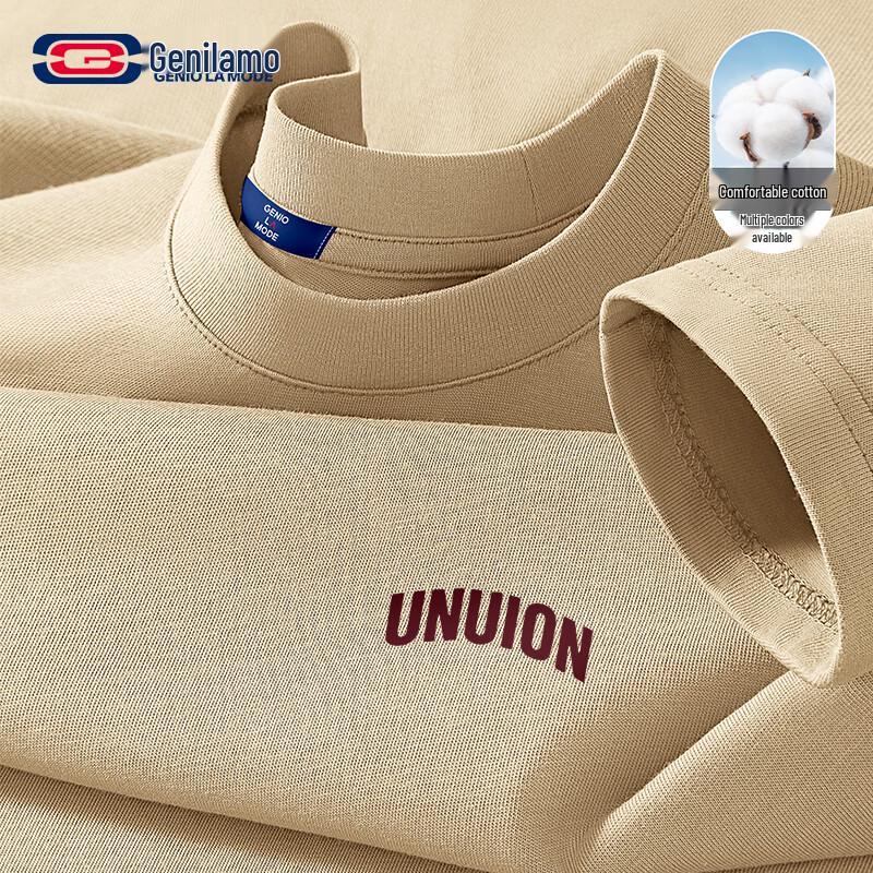 

Мужская свободная повседневная футболка с длинным рукавом GENIOLAMODE 2XL