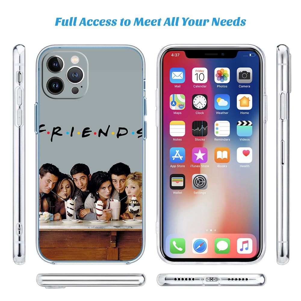 F-friends Perk Coffee Transparent Phone Case for Motorola Moto G7 G8 G9 G84 G85 G73 G24 G15 Z2 Play Power Plus