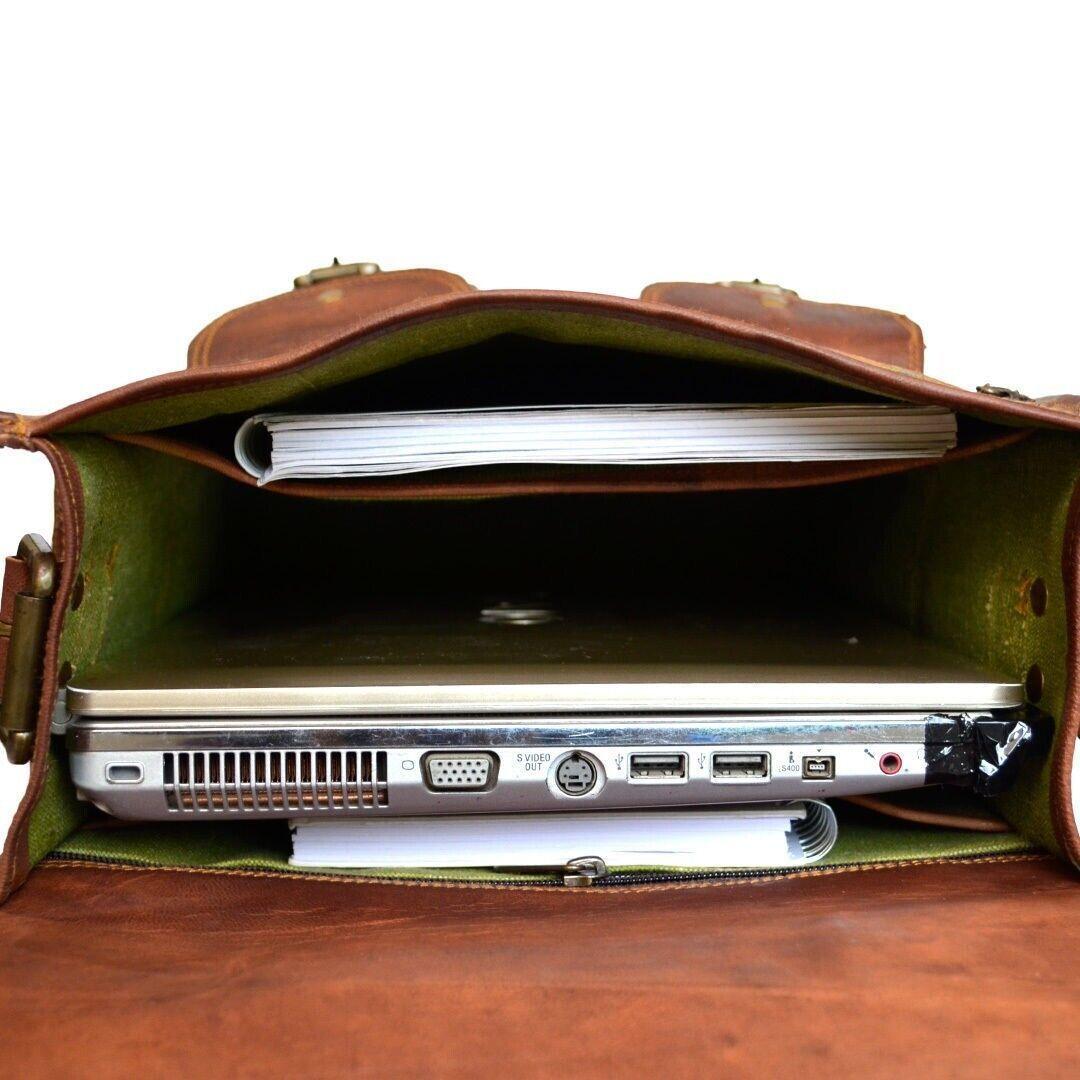 Новый винтажный мужской кожаный рюкзак ручной работы — фото 5