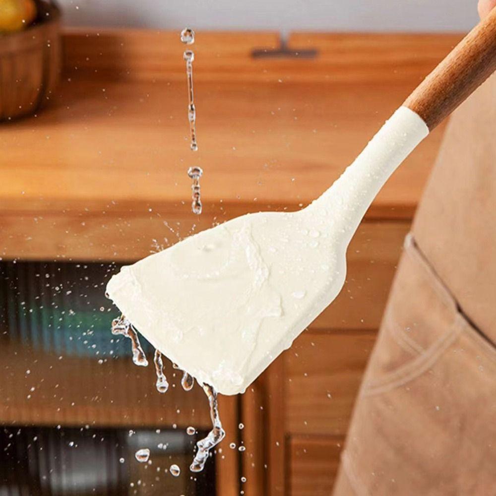 3 Stück/Set Beige Kochwender Spatel Schöpflöffel Küchenutensilien Kochgeschirr Pfannkuchen Bratpfanne