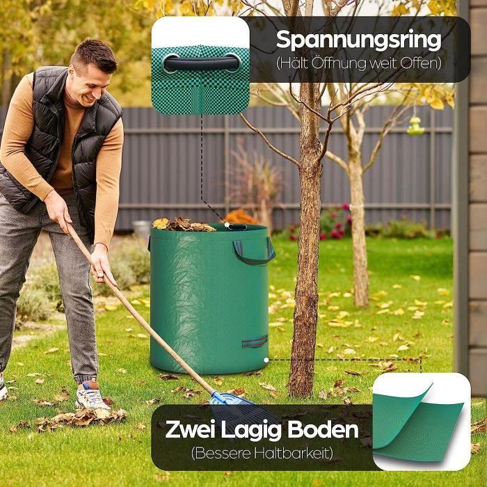 Garden Waste Bags - 272 L - Waterproof - UV Resistant - Sturdy PP Fabric