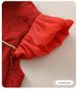 Girls' Summer 2026 Chinese-Style First Birthday Dress – Trendy Retro Design