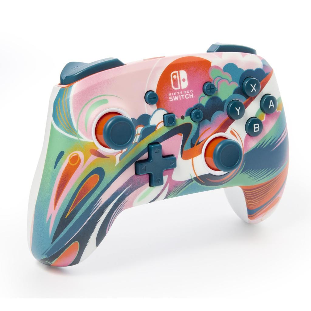 Licensed PowerA Enhanced Wireless Controller for Nintendo Switch Liquid Sunset [Nintendo Product] - [2-Year Warranty] NSGP0351JP-01