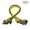 10pcs 50cm Quality 6pin To 8Pin (6+2Pin) PCI-E Cable 18AWG Mining