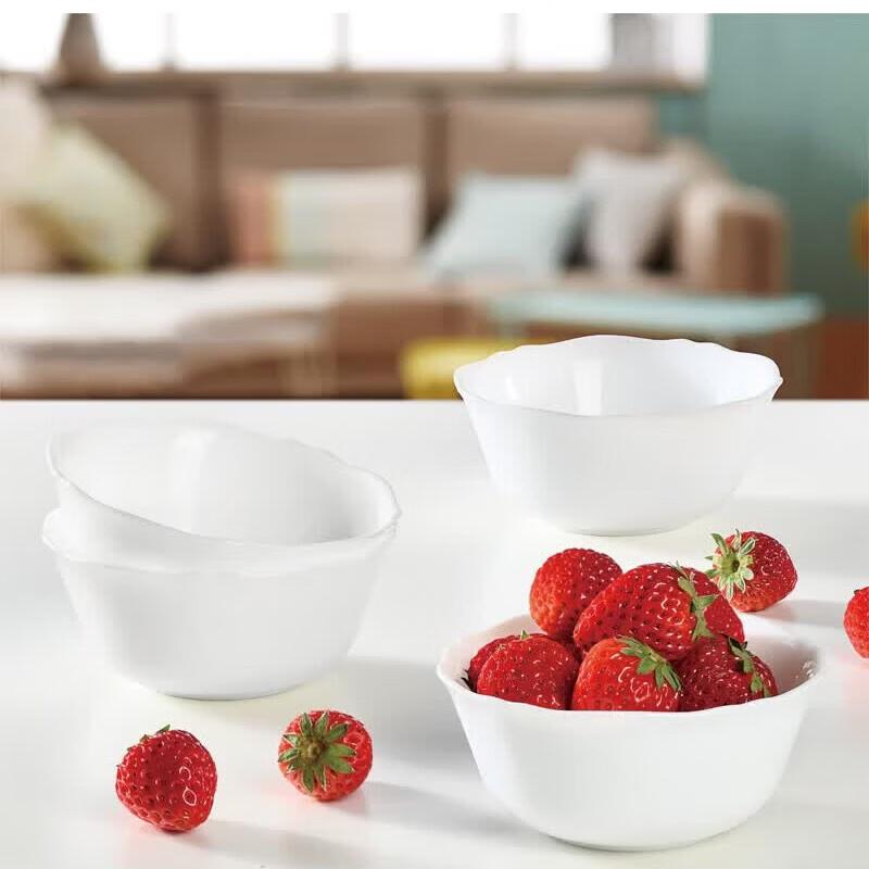 Luminarc Louis XV Opal Glass Rice Bowl 4-Piece Set
