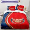 3pcs Duvet Cover Set (1*Duvet Cover + 2*Pillowcase, Without Core), Arsenal F.C Print Soft All‑Season Bedding Set, Home Bedroom Decor Gift