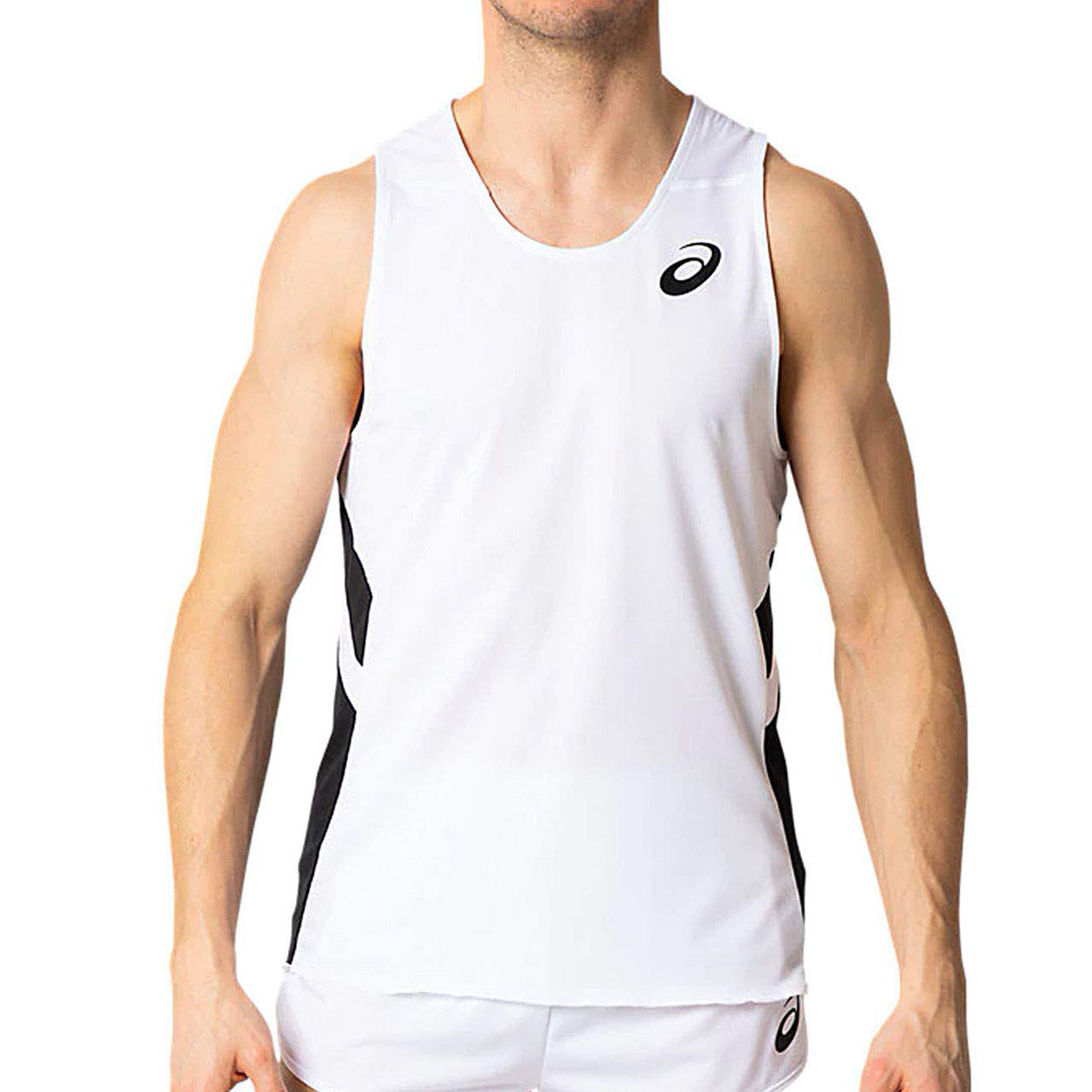 

Athletics Wear Running Shirt 2091A124 Brilliant Japan L to Japanese size [ASICS] [Men s] Men s White/Black (equivalent L)