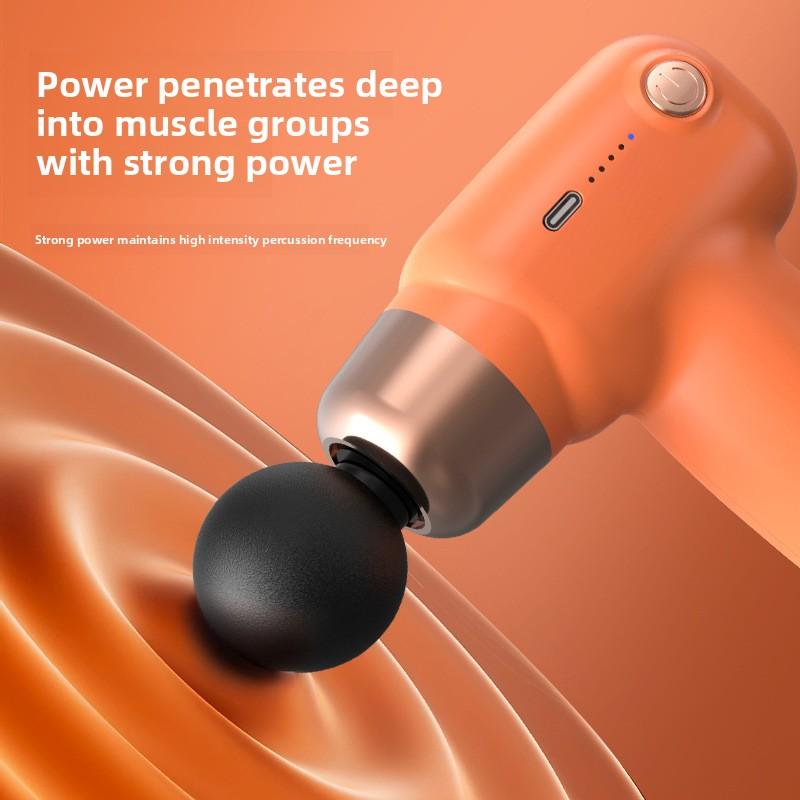 Svalová relaxace USB Mini masážní pistole Fasciální metr Svalová relaxace Vibrační pistole Tyč Masáž Fitness vybavení