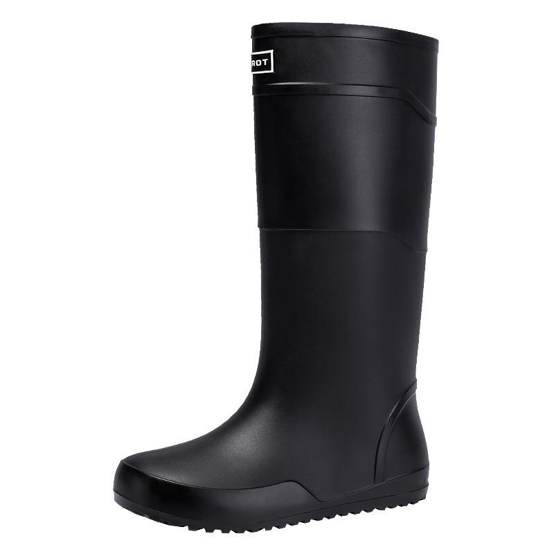 

R Британская мода плоские мужские очень высокие резиновые сапоги с длинным голенищем водная обувь дождевая обувь рыболовная резиновая обувь размер 39