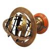 30.48 Cm Brown Antique Finish Brass Armillary Sphere with Wooden