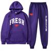 New Spring and Autumn Men's Hoodie Set, Popular In Europe and America, Casual Trend Men's Sweater Set