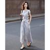 Demana Women's Dyed Print Two-Piece Set