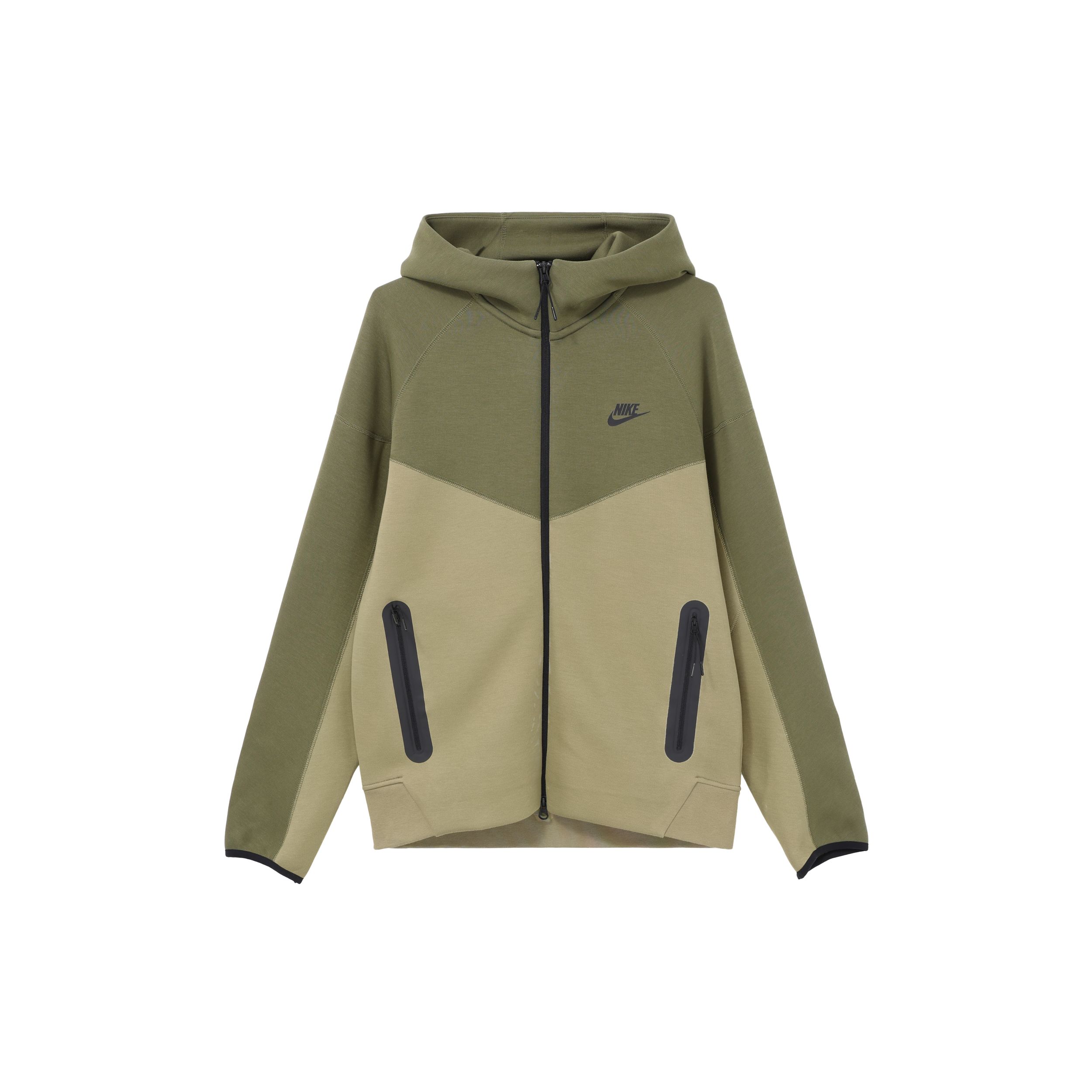 Толстовка с капюшоном Nike Tech Fleece Windrunner для мужчин, оливково-зеленая FB7922-276 M