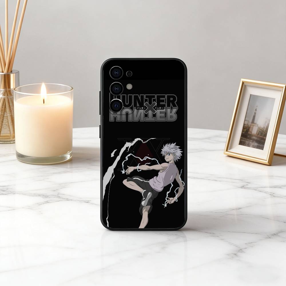 H-Hunter K-Killua Z-Zoldyck Hunter-KZ Phone Case Black Silicone Soft For Samsung S25,S24,S21,S22,S23,S30,Ultra,S20,Plus,Fe,Lite