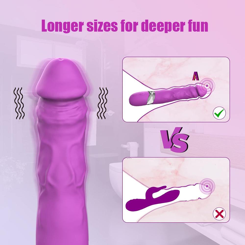Realistic Dildo Rechargeable Clit Vibrator G-Spot Massager Sex Toys for Women Masturbator