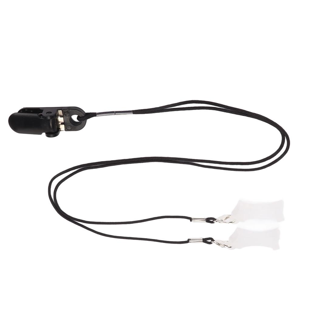 Hearing Device Clip Holder Kid Elderly Portable Simple Fashionable Flexible Black Sound Amplifier Lanyard Binaural