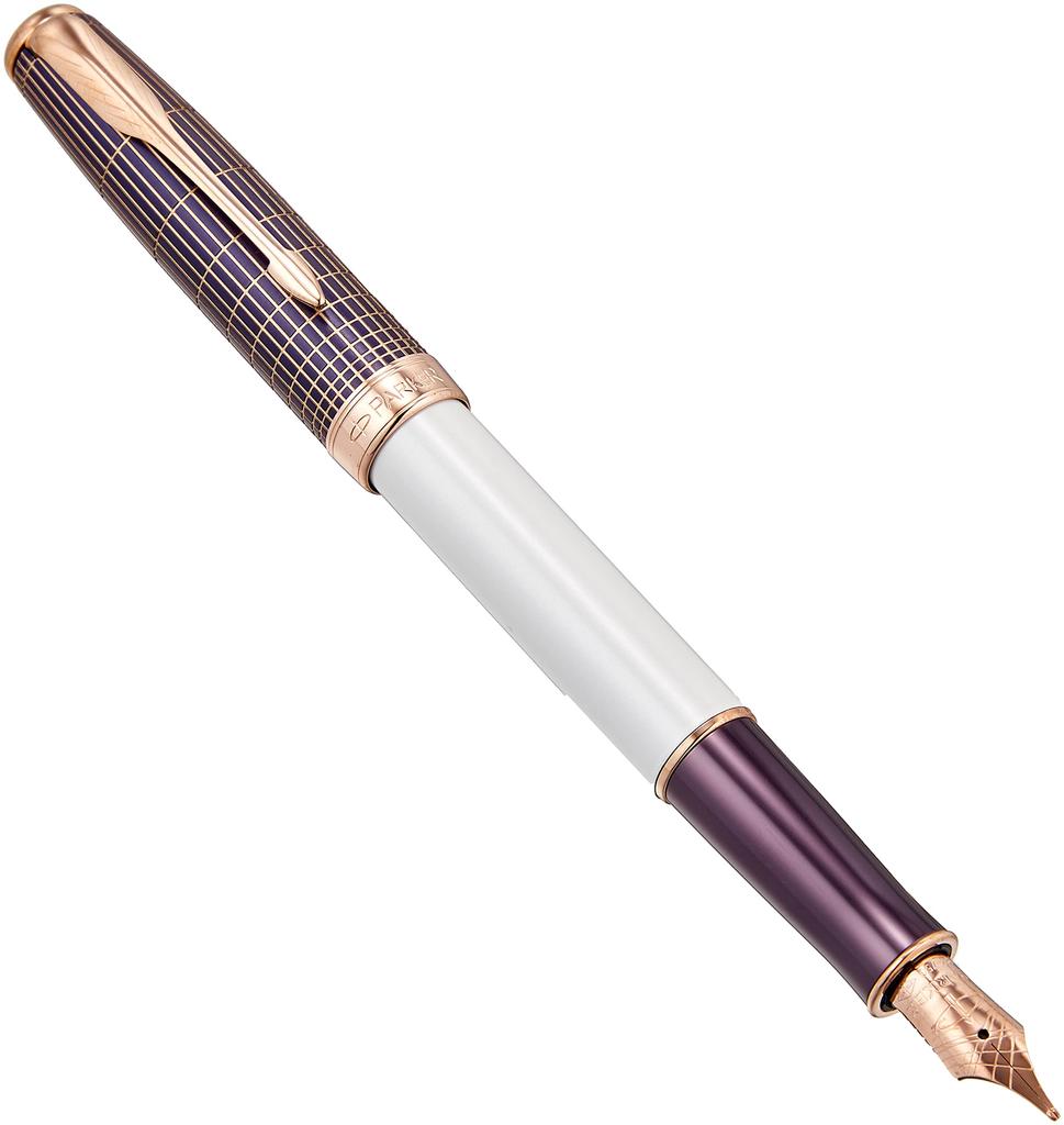 Parker Sonnet Great Expectations Special Edition Fountain Medium Purple Officially Imported Pen, Nib, Sizzle, 1930529, Dual-Use,