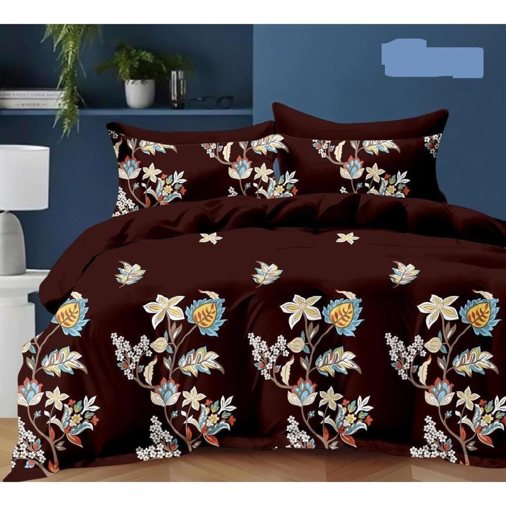 Glace Cotton AC Comforter Set Double Bed King Size with Flat Double Bedsheet & 2 Pillow Covers, 4 Pieces Bedding Set |