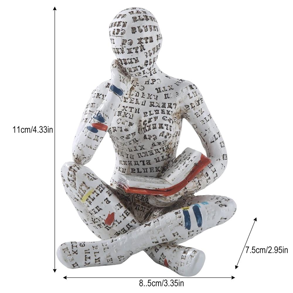 Nordischer Stil Harz Abstrakte Figur Skulptur Desktop Einfache Handwerkskunst Ornamente Statue Mumienfiguren Heim Wohnzimmer Dekoration