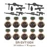 DIY WK2 Infanterie Sanitäter Soldat Motorrad Sowjetische US-Armee Militär Waffe Waffen Baustein Ziegel Kinder Kind Geschenke Spielzeug