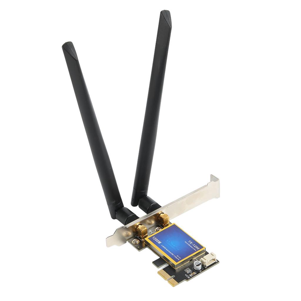PCIE WiFi Card 2.4G 5G Dual Band 1200Mbps Bluetooth 4.0 PCIE WiFi Card Desktop Wireless Network Adapter