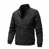 Men S Spring Casual Stand Collar Long Sleeve Jacket