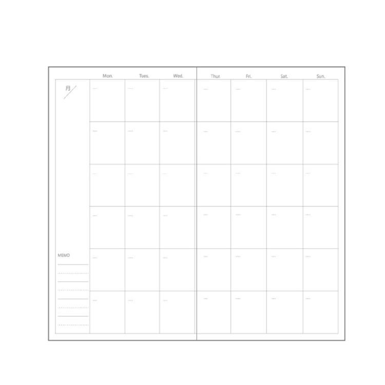 Vintage Monthly Planner 60 Sheets Paper Notebook Writing Journal 4x7.4Inch Portable Size For Daily Scheduling Planning