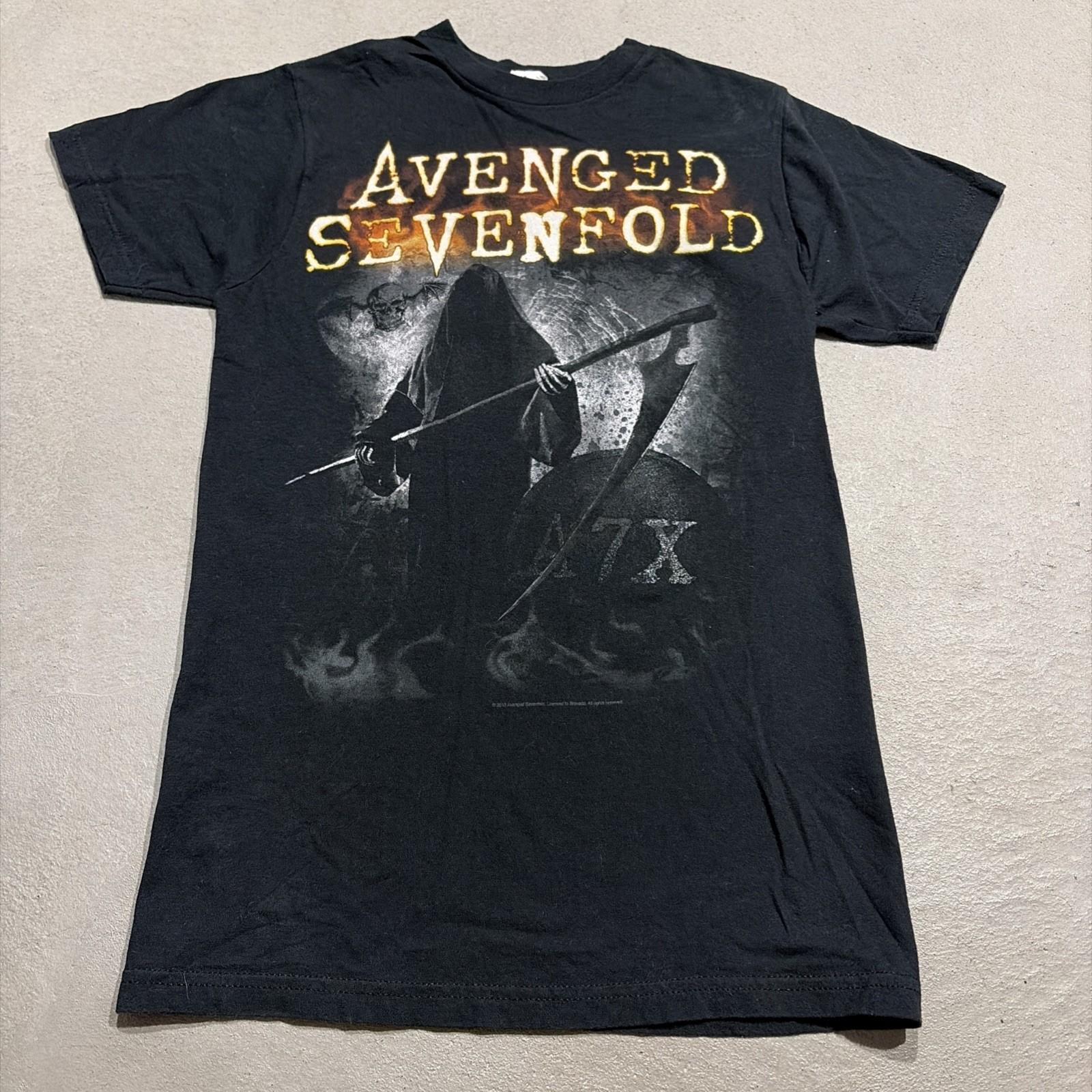 Avenged Sevenfold 2013 Grim Reaper Graphic Concert T-Shirt Sz A S