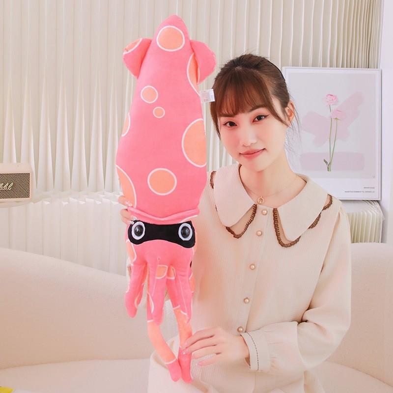 Cartoon Plush Squid Octopus Stuffed Animal Doll Children Birthday Pillow Gifts