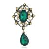 Elegant Water Drop Crystal Brooch - Versatile Diamond Pendant Pin for Clothing Accessories