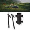 Camping Tent Rod Holder Iron Rust Protection Space Saving Easy Installation Portable Outdoor Awning Canopy Rod Holder