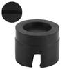Slotted Frame Rail Floor Jack Adapter Lift Rubber Pad Stand Holder 5cm 1.96inch Diameter