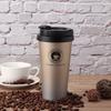 500ml Vacuum Cup Insulated Design Double Walled Coffee Mug Leakproof Lid 304 Stainless Steel Portable Vacuum Cup Cold Drinks
