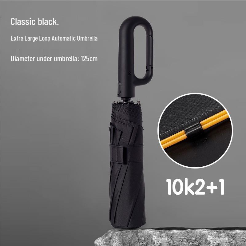 Loop Umbrella: Automatic Folding Large High-End Dual-Use Sun and Rain Umbrella for Men and Women