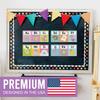 Hadley Designs Alphabet for Classroom Wall - ABC Letters and Numbers Posters for Preschool and Kindergarten - Alphabet Line for Classroom Decor and