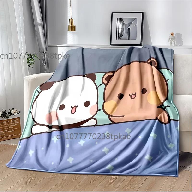 Cute Bubu and Dudu Series Blanket Flannel Cozy Soft Fleece Bedspread Classic Cartoon Blanket,Decke