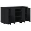 Sideboard in Black 120 x 41 x 75 cm Engineered Wood