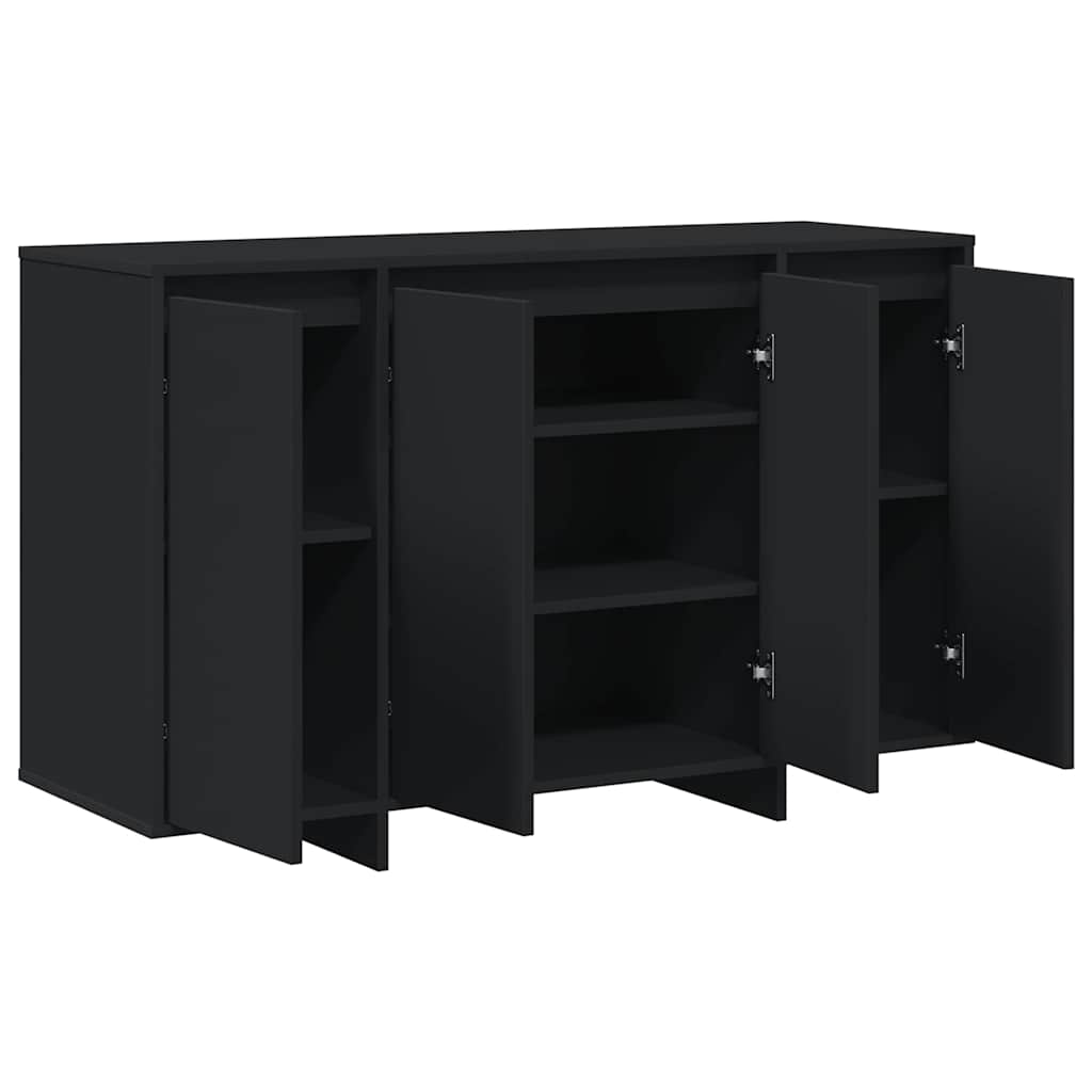 Sideboard in Black 120 x 41 x 75 cm Engineered Wood
