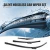 Natural Rubber Wiper Blades 3Pcs/Set 26/16/11-Inch Windshield for Toyota C-HR 2016-2020, All Weather High Performance Car Wipers Front Rear