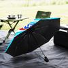 Football Strasbourg Crest Umbrella 8-Frame for Travel, Camping, Casual Lightweight Portable Umbrella, Essential for Every Family Holidays Gift