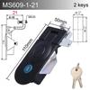 Zinc Alloy MS609 Plane Lock Bounce Handle Cabinet Lock Compression Cams for Electric Cabinet Door Fire Cabinet RV