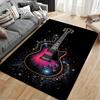 Electric Guitar Galaxy Design suitable as a non-slip mat for the living room or bedroom sofa