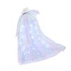 Rainbow Tulle Princess Cape for Kids Glowing Hooded Anna Cloak Dress Up Accessory For Theme Parties Halloween Props