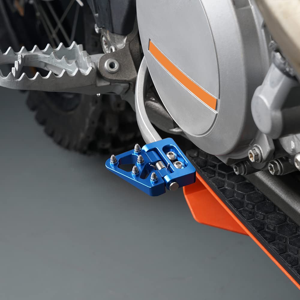 NICECNC Blue Folding Brake Pedal Tip for Husqvarna TC125/250 FC250/350/450 2014-2015 TE/FE125-501 2014-2016 FE350/501