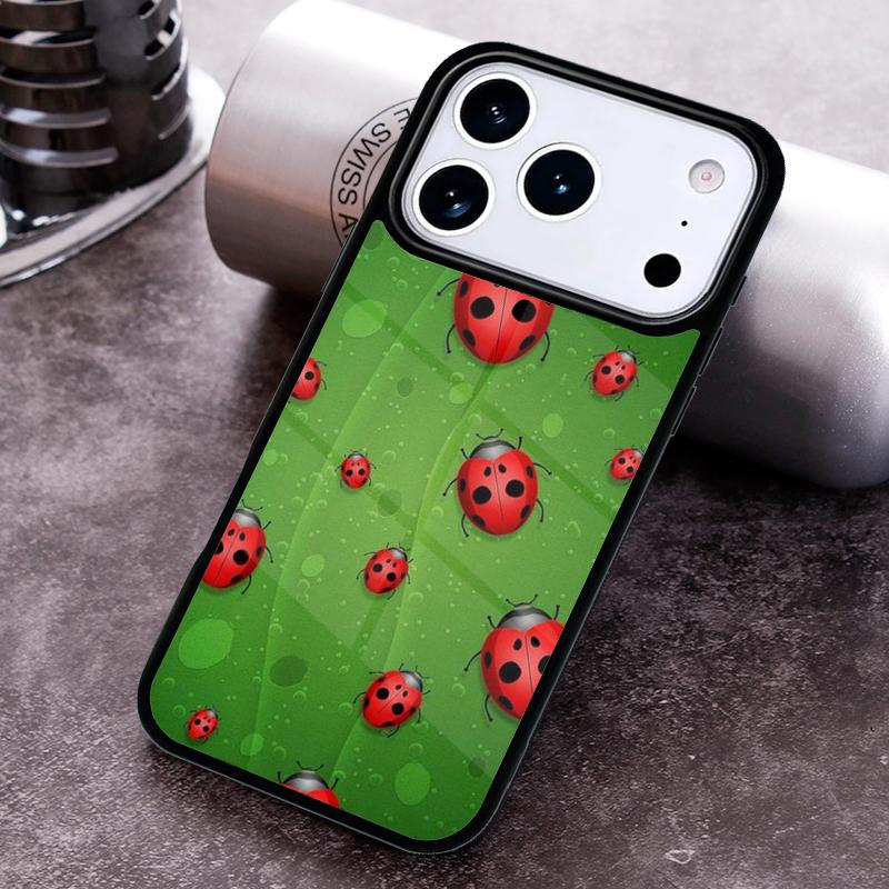 Lady Bugs Phone Case for iPhone 17 16 15 Pro Max Air 14 13 12 11 Plus Shockproof Capa Cover